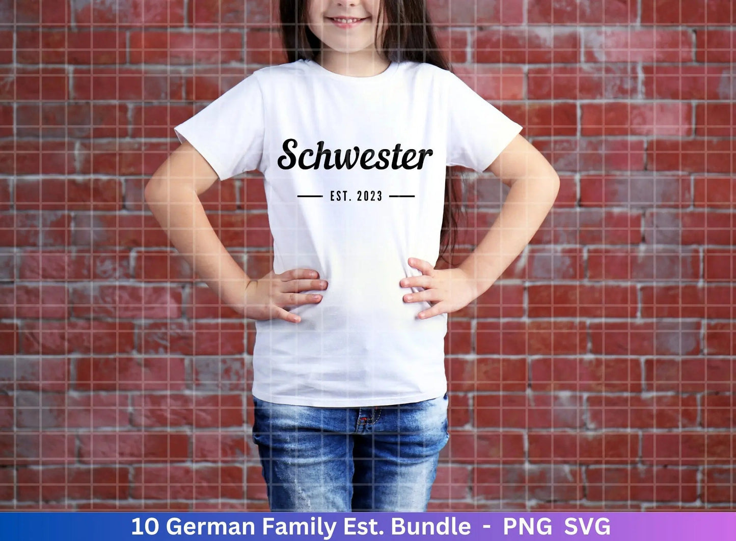 German Plotterdatei - Papa est svg - Mama est svg - Bruder svg - Baby Shower Geschenk Svg - Schwester svg - Oma Opa svg - Tante Onkel svg - EmidaDesign