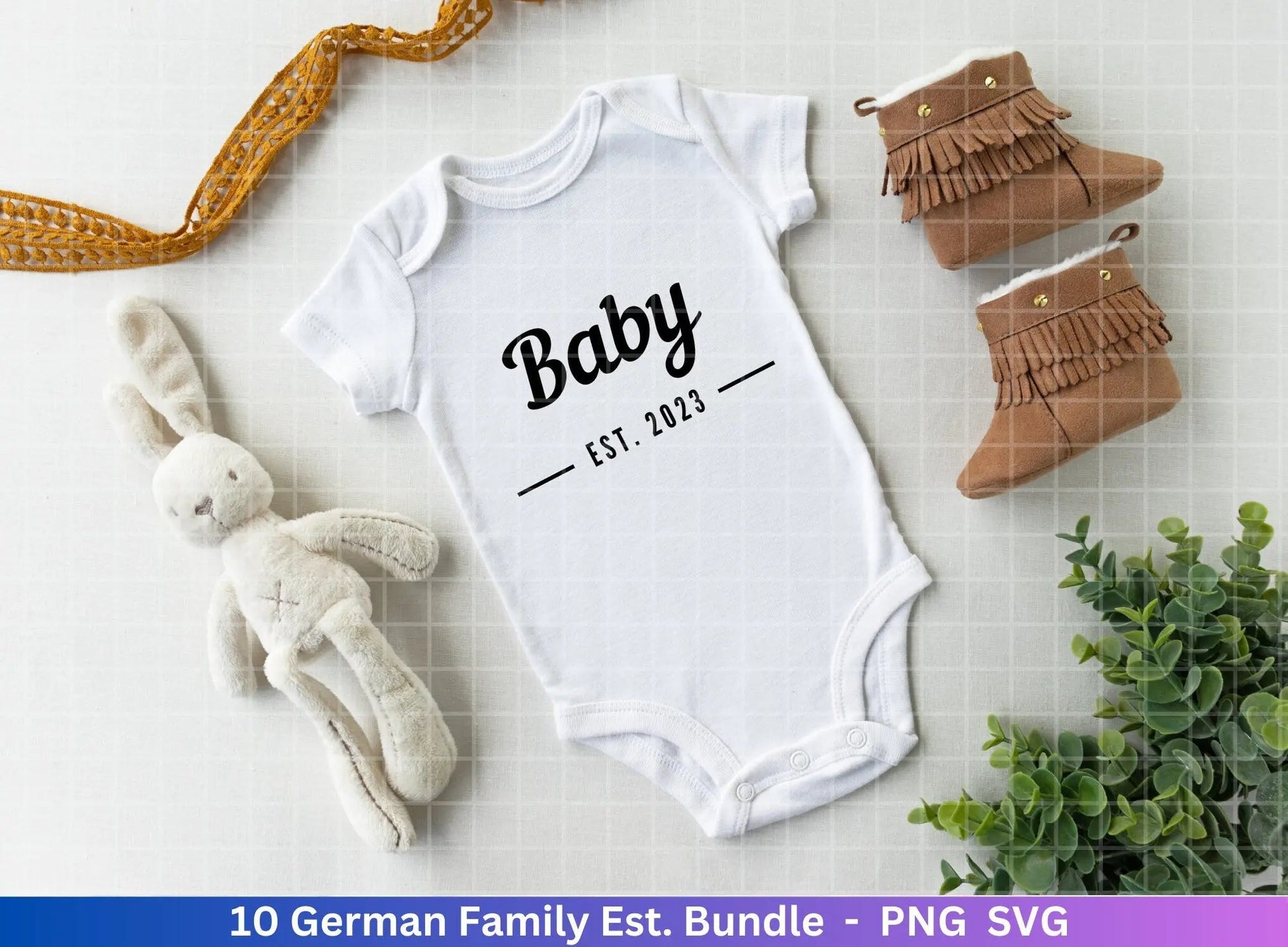 German Plotterdatei - Papa est svg - Mama est svg - Bruder svg - Baby Shower Geschenk Svg - Schwester svg - Oma Opa svg - Tante Onkel svg - EmidaDesign