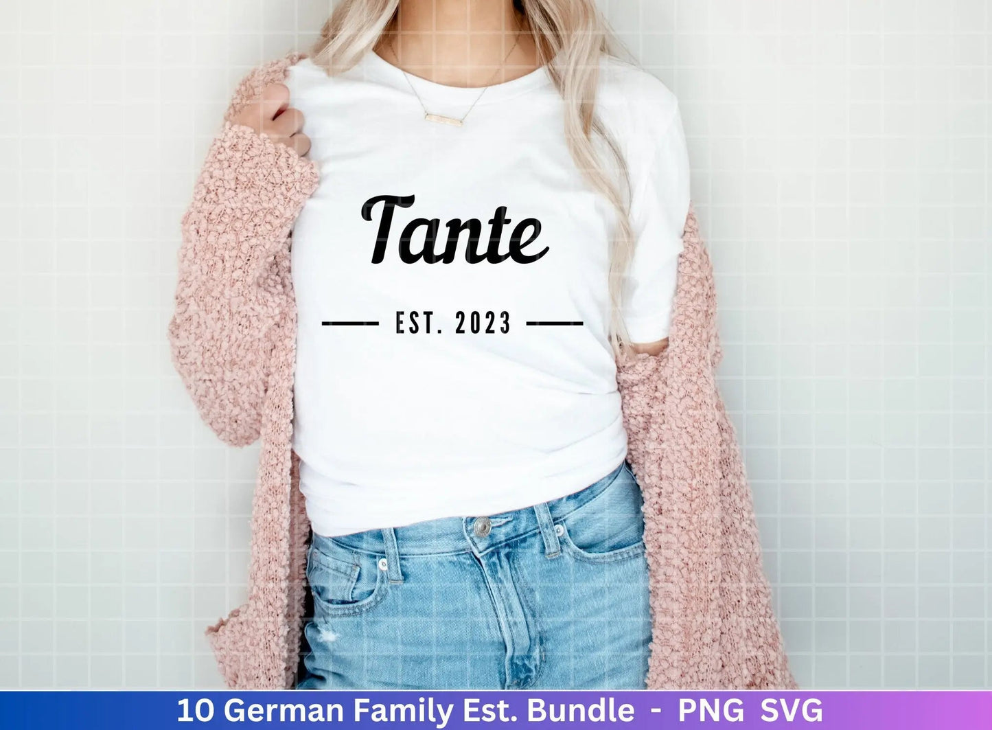 German Plotterdatei - Papa est svg - Mama est svg - Bruder svg - Baby Shower Geschenk Svg - Schwester svg - Oma Opa svg - Tante Onkel svg - EmidaDesign