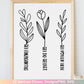 German Plotterdatei Wildblumen , Plotterdatei Blumen, Sei Sprüche svg , Schriftzüge Lieblingsmensch Clipart Botanische Silhouette Laser Cut - EmidaDesign