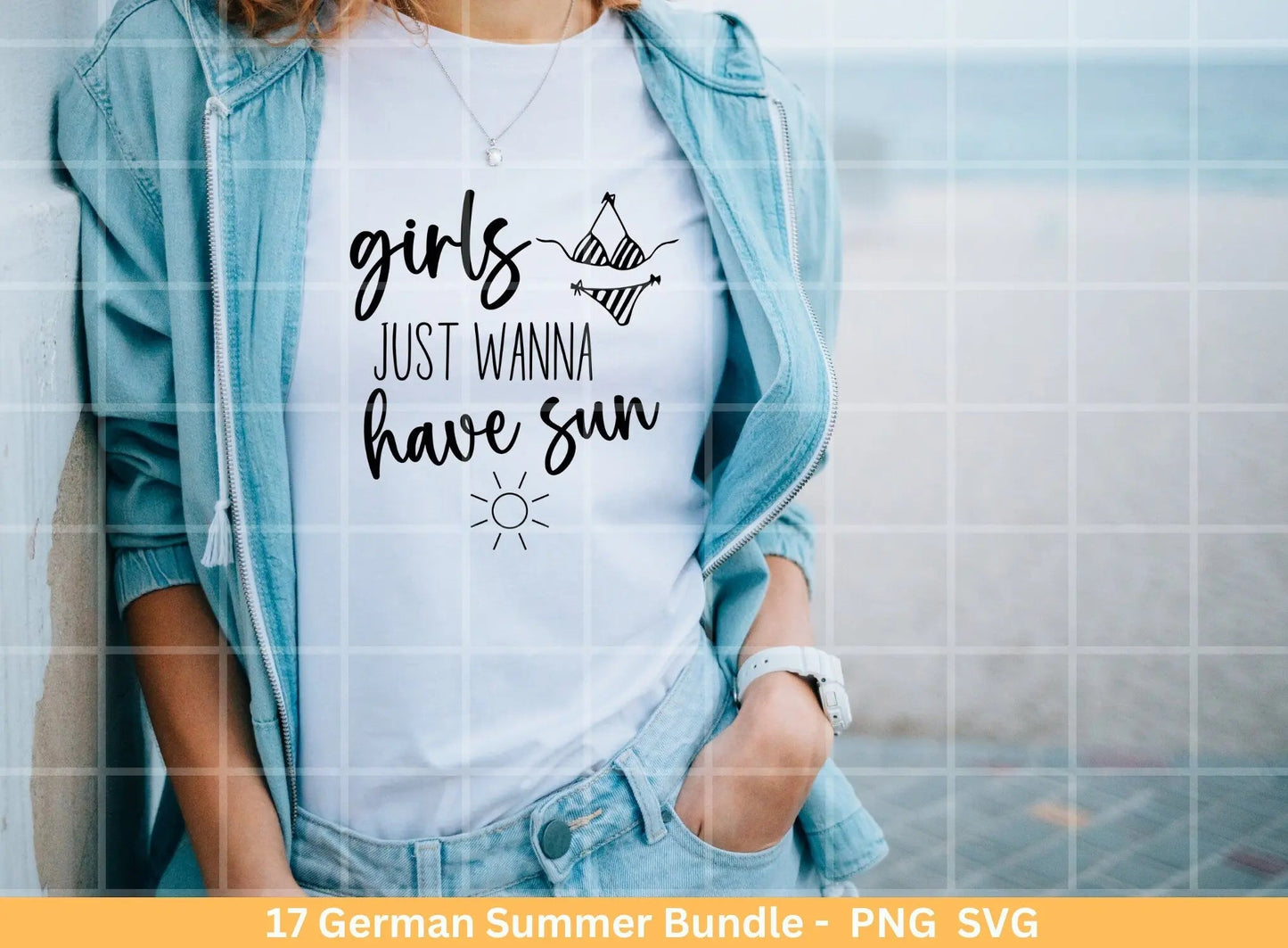 German Sommer Urlaub Plotterdatei svg png Bundle - Strand svg- Sommer svg - Hallo Sommer svg - Cricut Silhouette Studio - Sommer Spruch svg