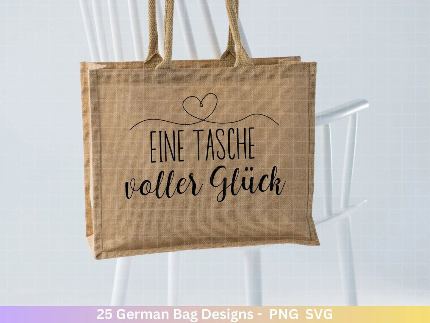 German Sprüche für Beutel Plotterdatei - Taschensprüche Bundle svg - Jutetasche plotten svg - Cricut Silhouette Studio - Eine von den Juten - EmidaDesign