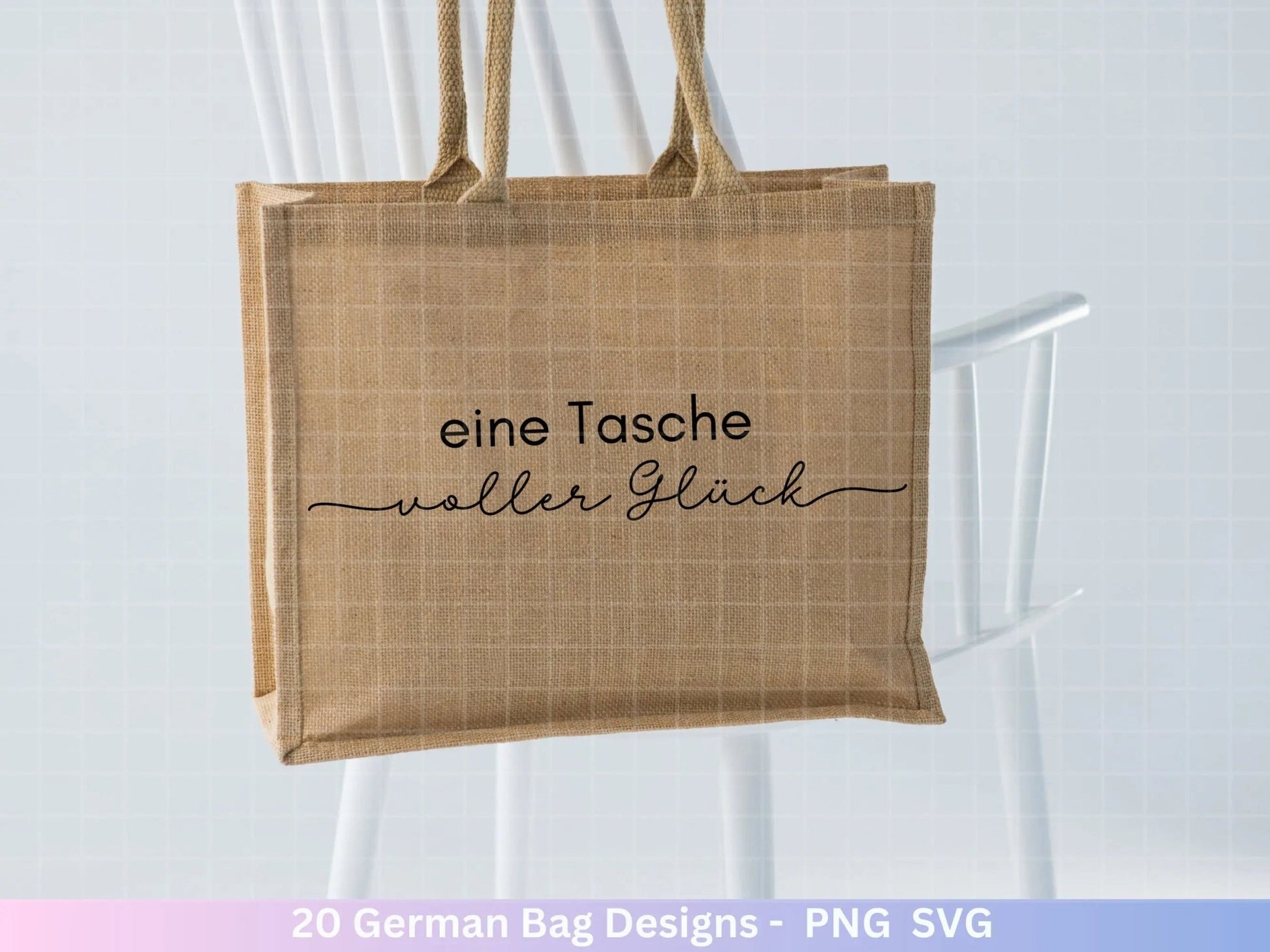 German Sprüche für Beutel Plotterdatei - Taschensprüche Bundle svg - Jutetasche plotten svg - Cricut Silhouette Studio - Eine von den Juten - EmidaDesign