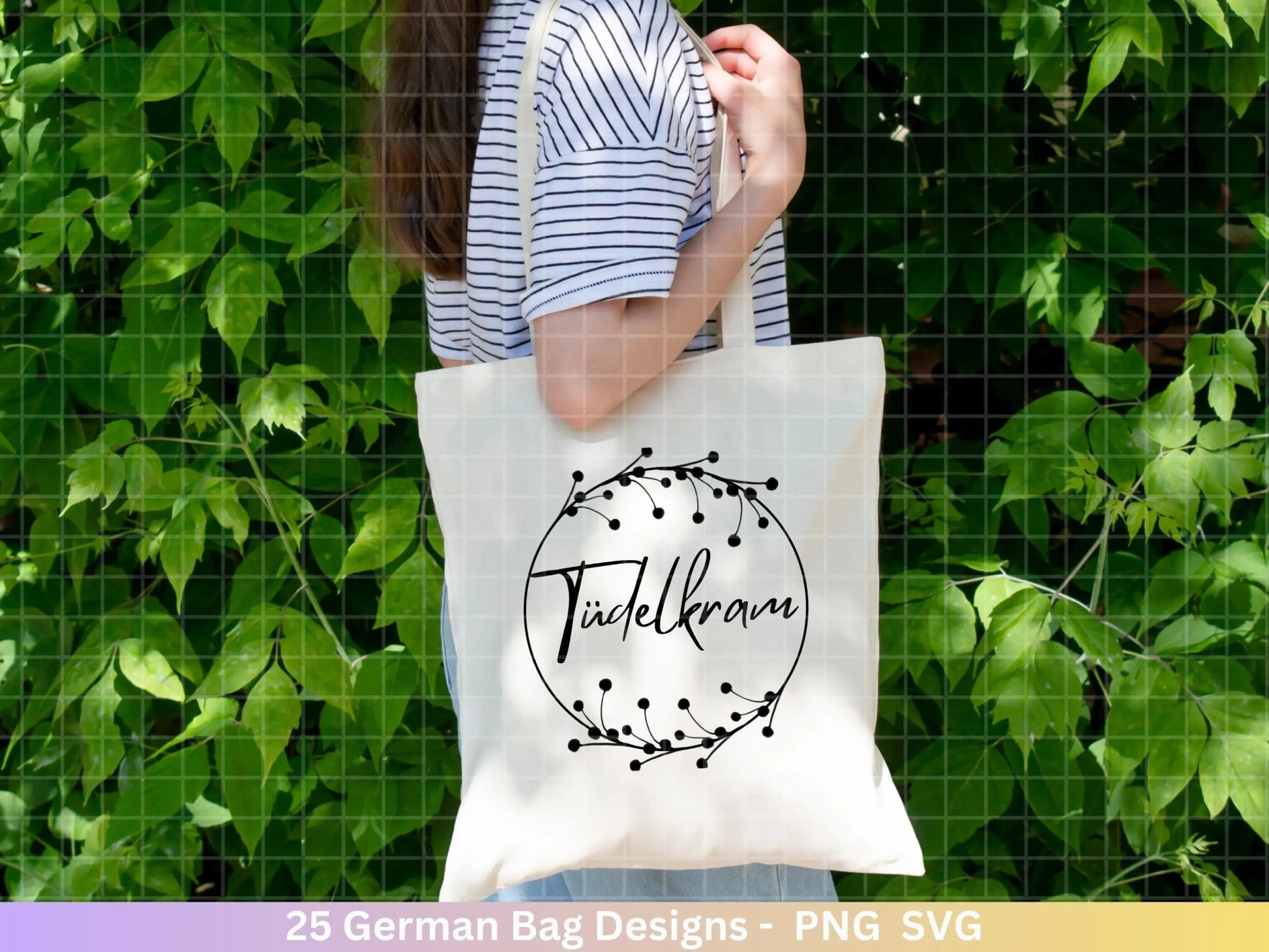 German Sprüche für Beutel Plotterdatei - Taschensprüche Bundle svg - Jutetasche plotten svg - Cricut Silhouette Studio - Eine von den Juten - EmidaDesign