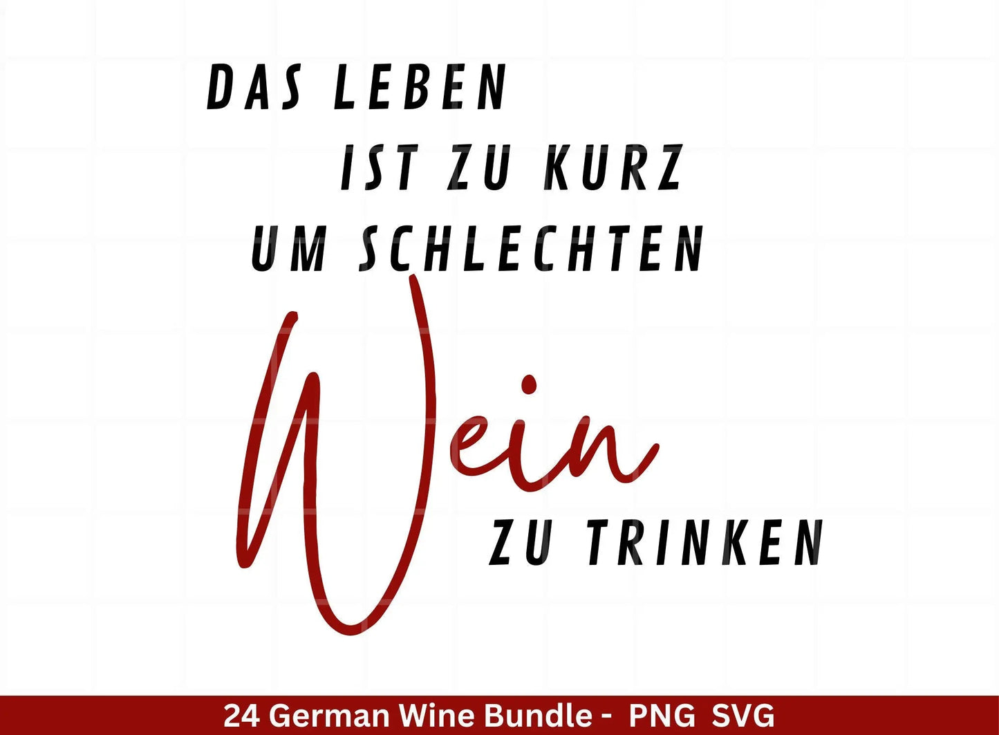 German Wein svg png Bundle - Wine svg - Wine Quote Svg - Cricut Silhouette Studio Plotterdatei - Alcohol svg - Wine Sayings svg - Sprüche - EmidaDesign