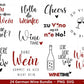 German Wein svg png Bundle - Wine svg - Wine Quote Svg - Cricut Silhouette Studio Plotterdatei - Alcohol svg - Wine Sayings svg - Sprüche - EmidaDesign