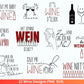 German Wein svg png Bundle - Wine svg - Wine Quote Svg - Cricut Silhouette Studio Plotterdatei - Alcohol svg - Wine Sayings svg - Sprüche - EmidaDesign