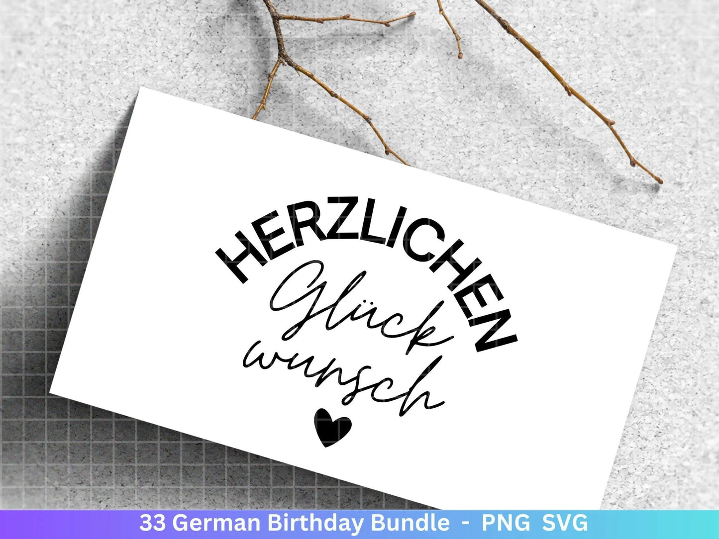 Happy Birthday Plotterdatei Svg png - Schriftzüge Cricut Design Element Silhouette Download Plotten Bundle - Clipart Vinyl Cut File - EmidaDesign