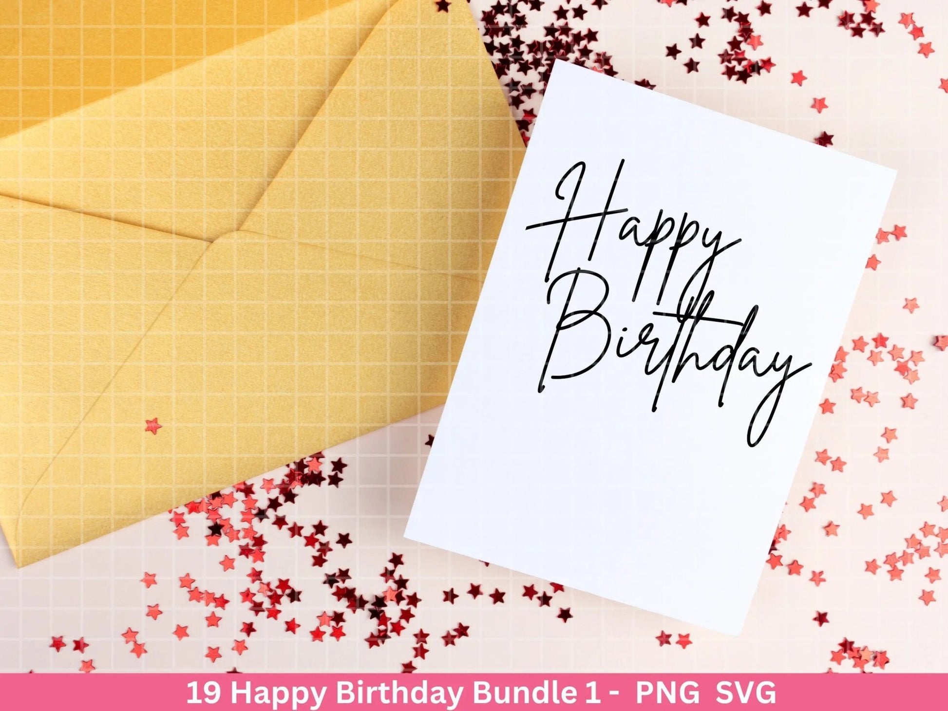 Happy Birthday Plotterdatei Svg png - Schriftzüge Cricut Design Element Silhouette Download Plotten Bundle - Clipart Vinyl Cut File