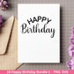 Happy Birthday Plotterdatei Svg png - Schriftzüge Cricut Design Element Silhouette Download Plotten Bundle - Clipart Vinyl Cut File