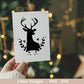 Hirsch Plotterdatei - Weihnachten Plotterdatei Svg - Hirschkranz svg - Laserdatei Weihnachten - Silhouette Cricut - Weihnachtsdekoration - EmidaDesign