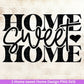 Home Sweet Home Svg, Sweet Home Svg, Home Svg, Bauernhaus Veranda Svg, Home Deko Svg, Home Svg, Svg Spruch, Svg Dateien für Cricut - EmidaDesign