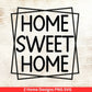 Home Sweet Home Svg, Sweet Home Svg, Home Svg, Bauernhaus Veranda Svg, Home Deko Svg, Home Svg, Svg Spruch, Svg Dateien für Cricut - EmidaDesign