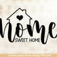 Home Sweet Home Svg, Sweet Home Svg, Home Svg, Bauernhaus Veranda Svg, Home Deko Svg, Home Svg, Svg Spruch, Svg Dateien für Cricut - EmidaDesign