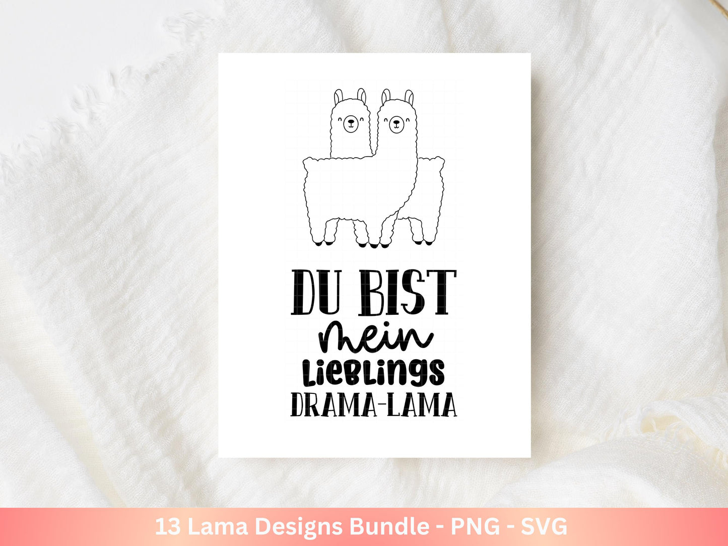 Plotterdatei Lama - No Drama Lama SVG - Lama SVG - Lächle Du kannst die nicht alle anspucken - Laserdatei Lama - Lustiges Lama SVG - Cricut
