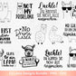 Plotterdatei Lama - No Drama Lama SVG - Lama SVG - Lächle Du kannst die nicht alle anspucken - Laserdatei Lama - Lustiges Lama SVG - Cricut