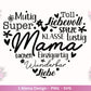 Plotterdatei Mama - Muttertag Svg - Mama svg - Deutsche Sprüche - Herz svg - Plotterdatei Liebe - Laserdatei Mama - Geschenk Mama - Cricut