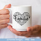 Plotterdatei Familie- Plotterdatei Herz svg - Familie svg - Deutsche Sprüche - Plotterdatei Home - Laserdatei Vatertag - Geschenk Familie