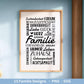 Plotterdatei Familie- Plotterdatei Herz svg - Familie svg - Deutsche Sprüche - Plotterdatei Home - Laserdatei Vatertag - Geschenk Familie