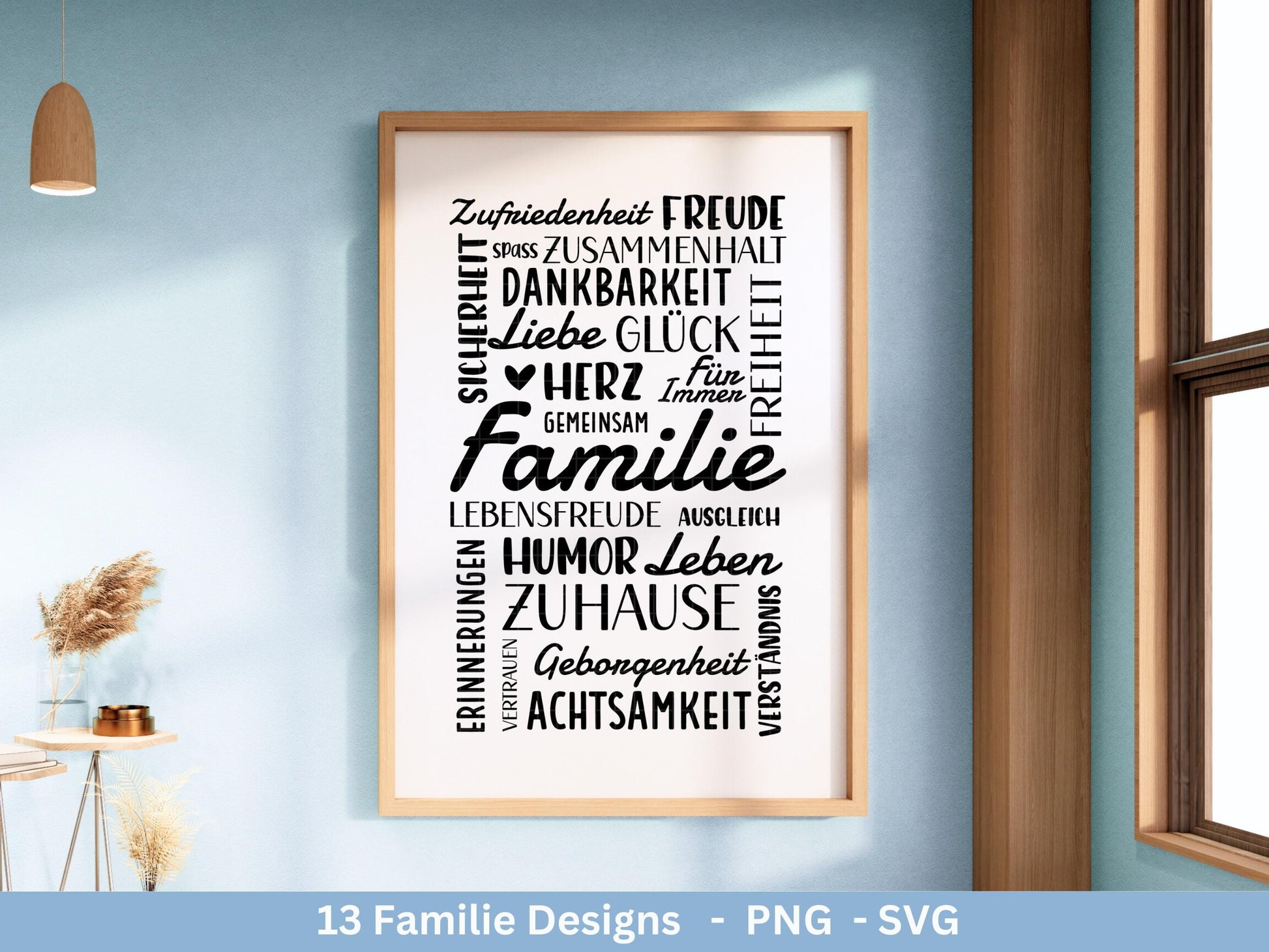 Plotterdatei Familie- Plotterdatei Herz svg - Familie svg - Deutsche Sprüche - Plotterdatei Home - Laserdatei Vatertag - Geschenk Familie