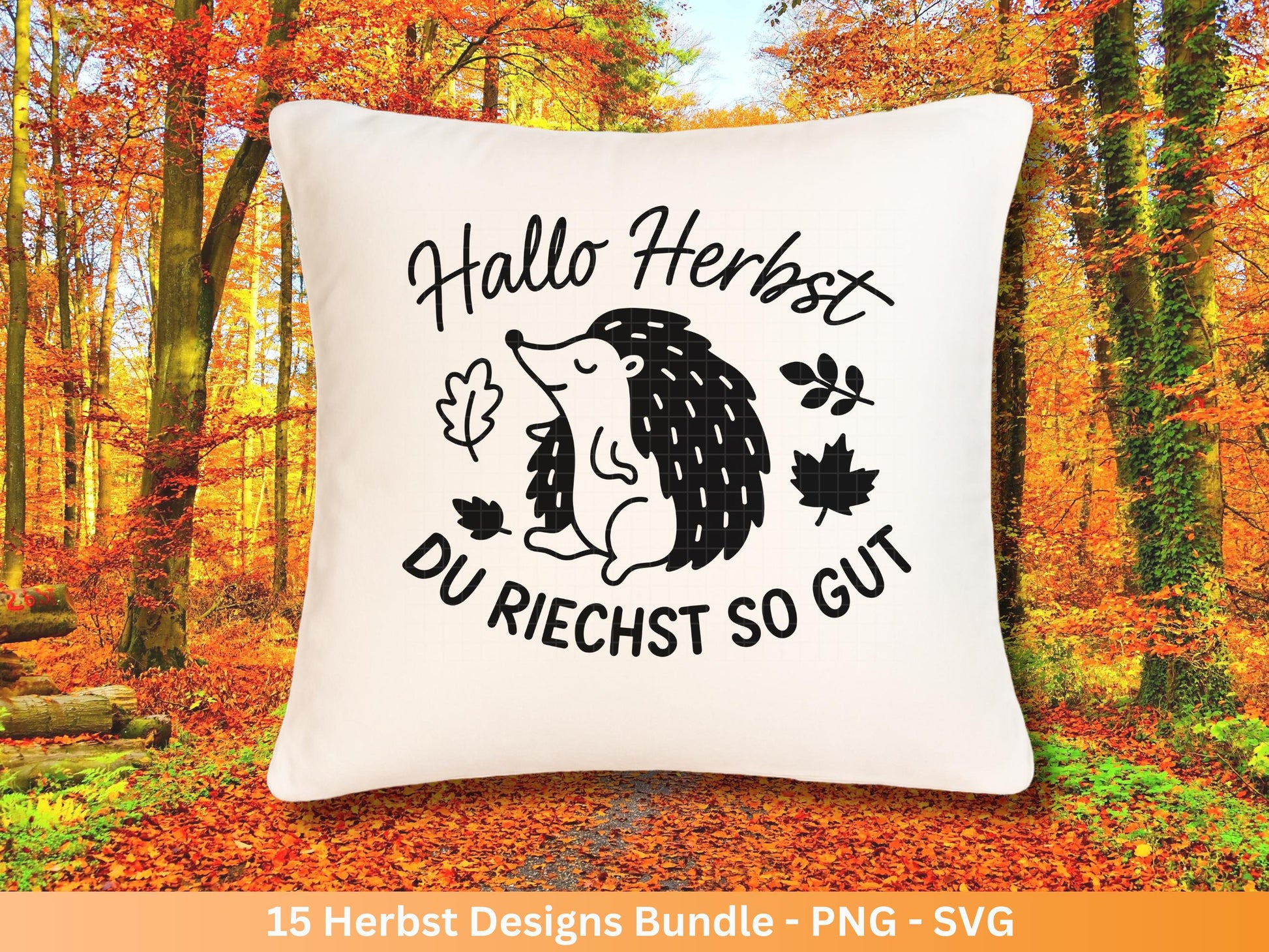 Plotterdatei Herbst - Herbst svg - Herbstkranz - Herbstzauber svg - Laserdatei Herbst - Kürbis svg - Igel svg - Pilz svg - Herbstsprüche Svg