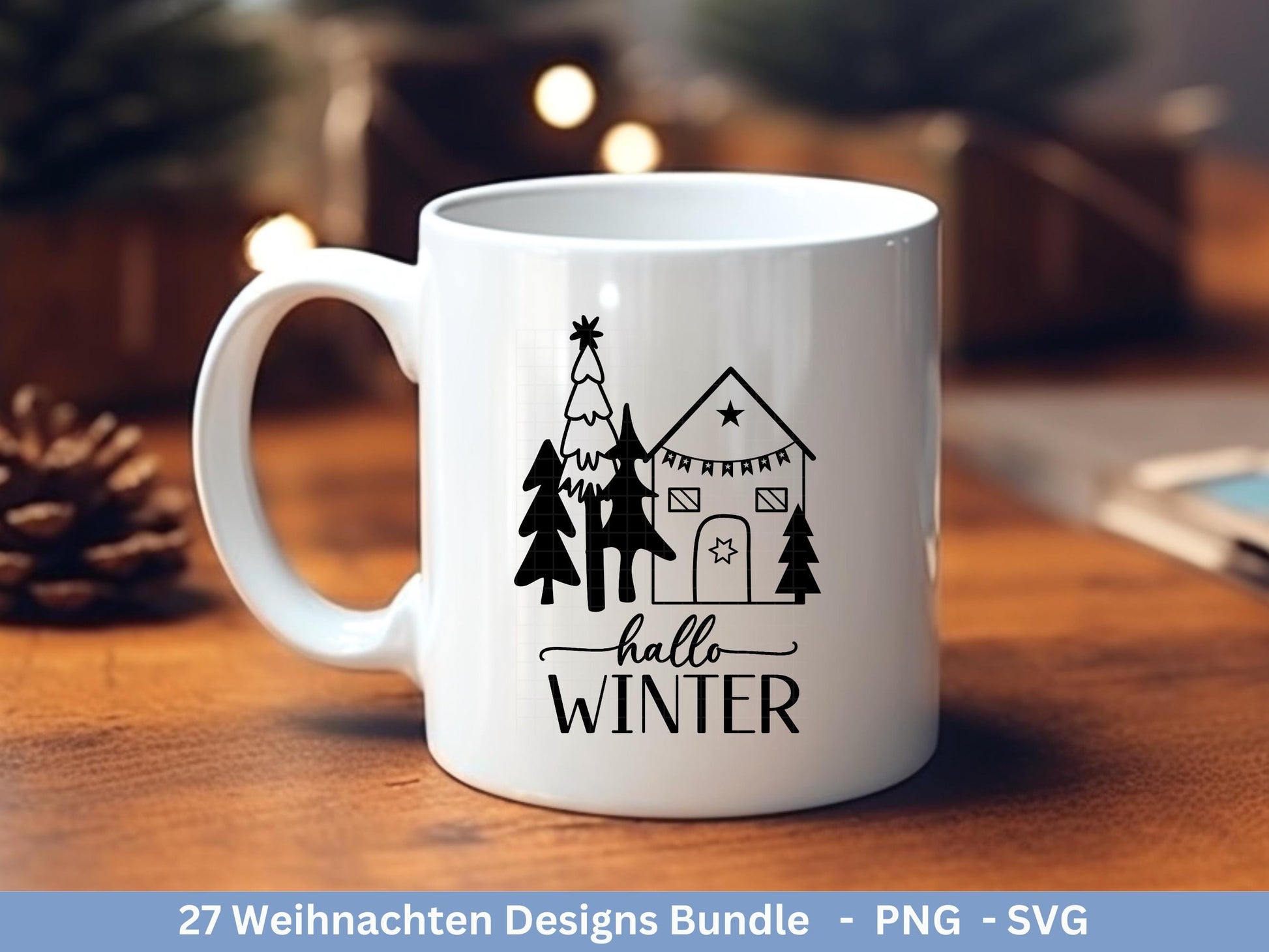 Plotterdatei Weihnachten Svg , Weihnachtshäuser Svg - Weihnachten Laserdatei - Home Svg - Cricut Svg - Weihnachten deutsch - Weihnachtsdeko