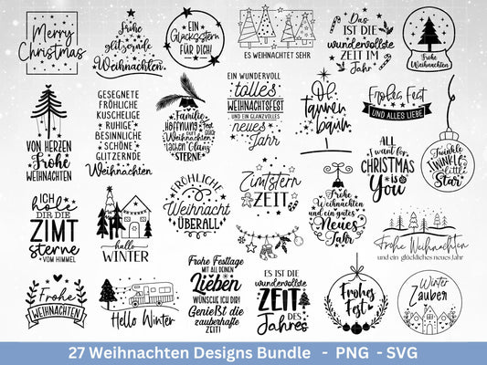 Plotterdatei Weihnachten Svg , Weihnachtshäuser Svg - Weihnachten Laserdatei - Home Svg - Cricut Svg - Weihnachten deutsch - Weihnachtsdeko