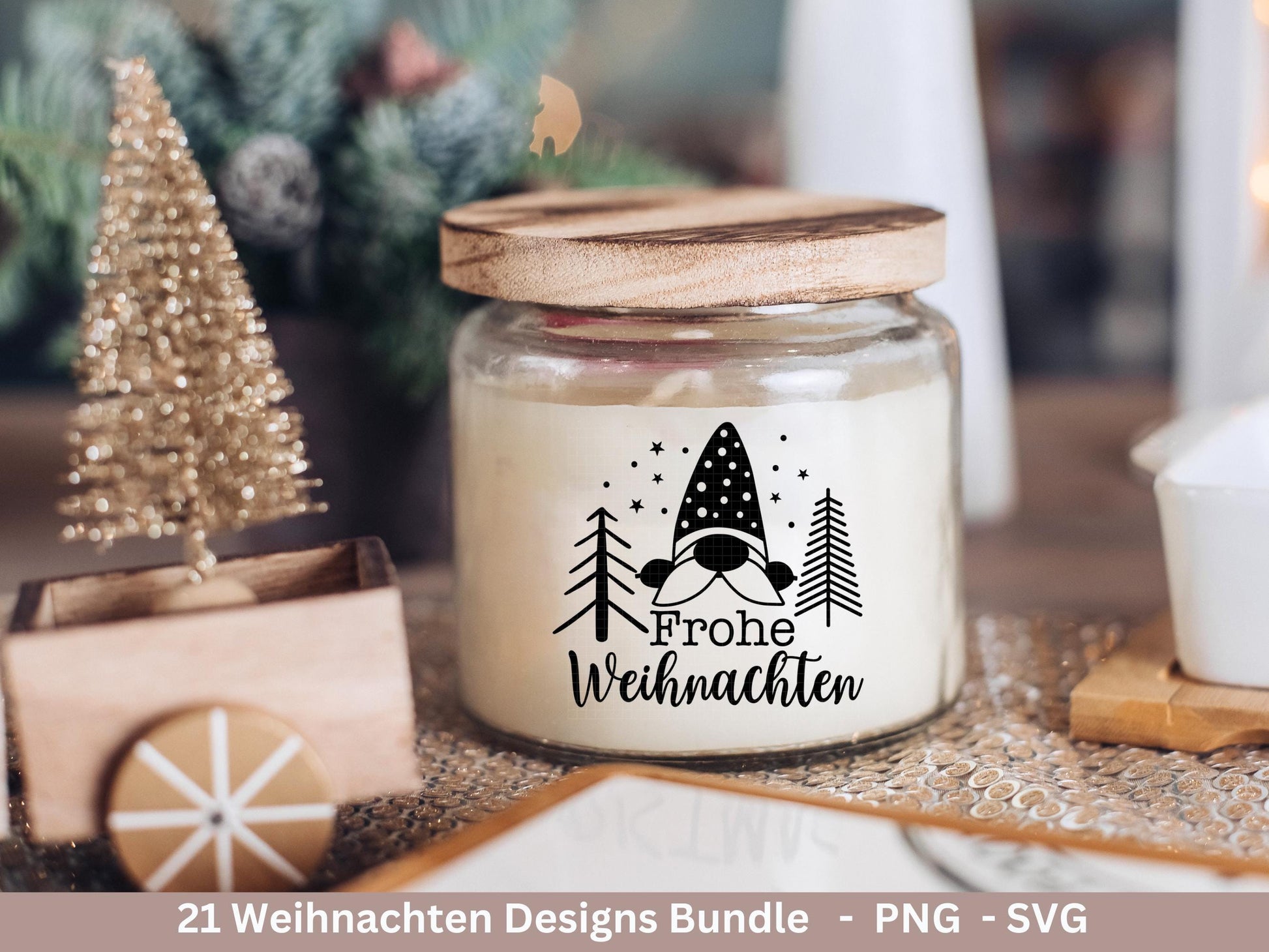 Plotterdatei Weihnachten Svg , Weihnachtshäuser Svg - Weihnachten Laserdatei - Home Svg - Cricut Svg - Winter Svg deutsch - Weihnachtsdeko