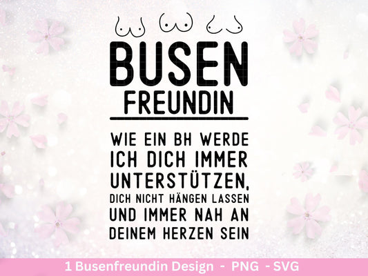 Plotterdatei Busenfreundin - Beste Freundin- Busenfreundin Svg - Geschenk Freundin - Schwester Svg - Freundschaftssprüche - Freundschaft Svg