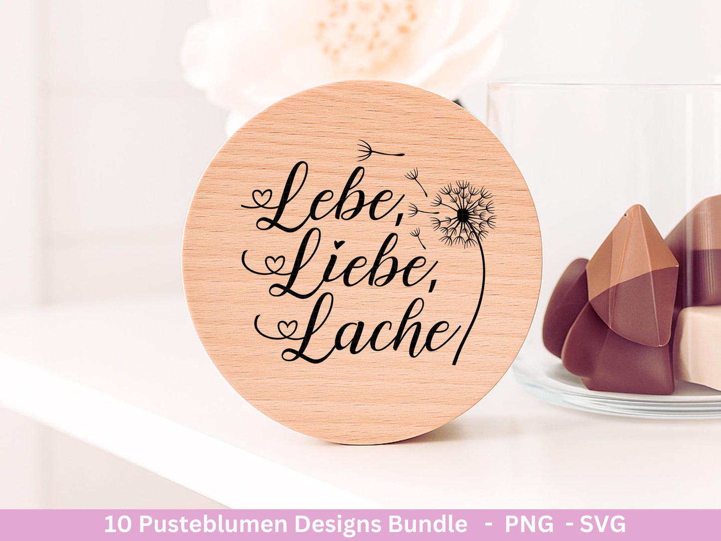 Pusteblumen Plotterdatei - Pusteblumen Svg - Deutsche Sprüche - Motivierende Sprüche Svg -Freundschaft Laserdatei - Cricut Silhouette Studio
