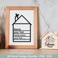 Plotterdatei Einzug svg - Home Zuhause Schriftzug Sprüche svg - Einzugsgeschenk - Umzug Svg - Haus Laserdatei Geschenk - Cricut Home Svg