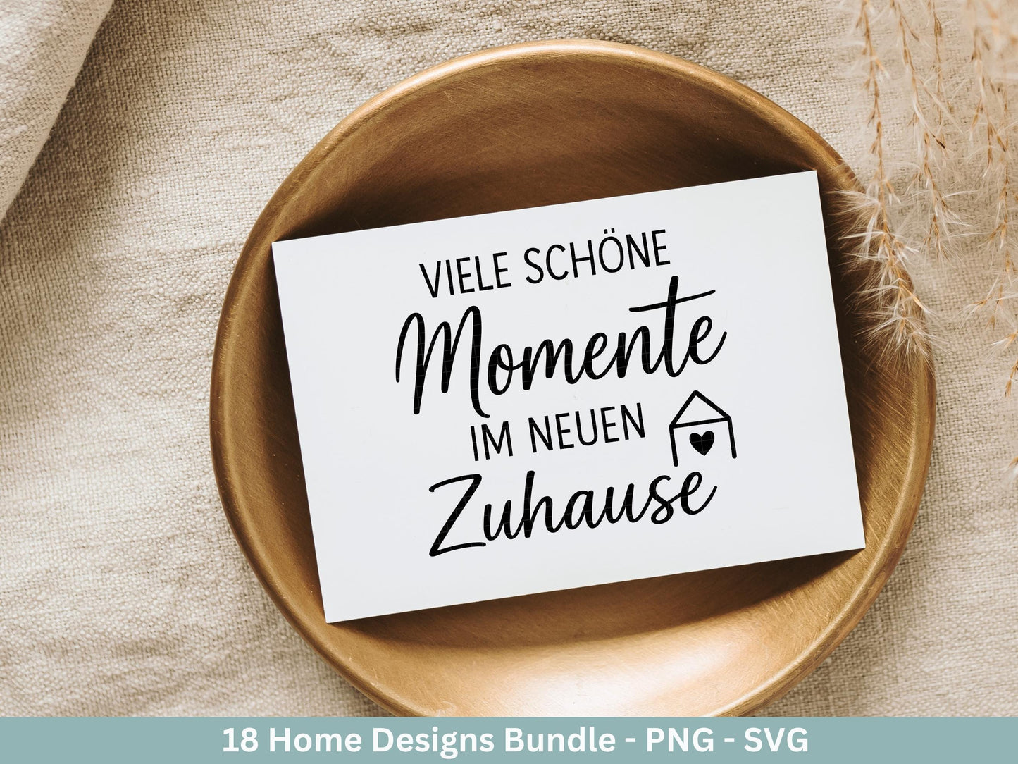 Plotterdatei Einzug svg - Home Zuhause Schriftzug Sprüche svg - Einzugsgeschenk - Umzug Svg - Haus Laserdatei Geschenk - Cricut Home Svg
