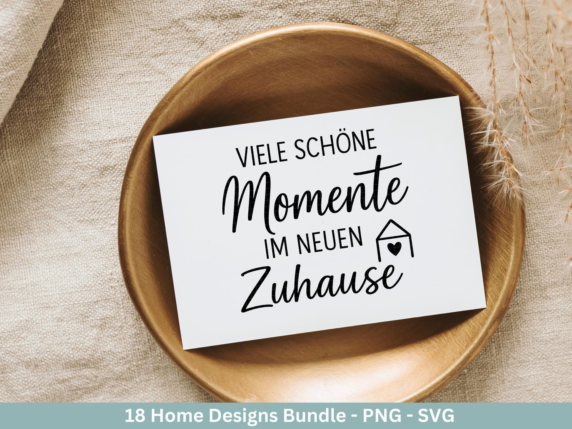 Plotterdatei Einzug svg - Home Zuhause Schriftzug Sprüche svg - Einzugsgeschenk - Umzug Svg - Haus Laserdatei Geschenk - Cricut Home Svg