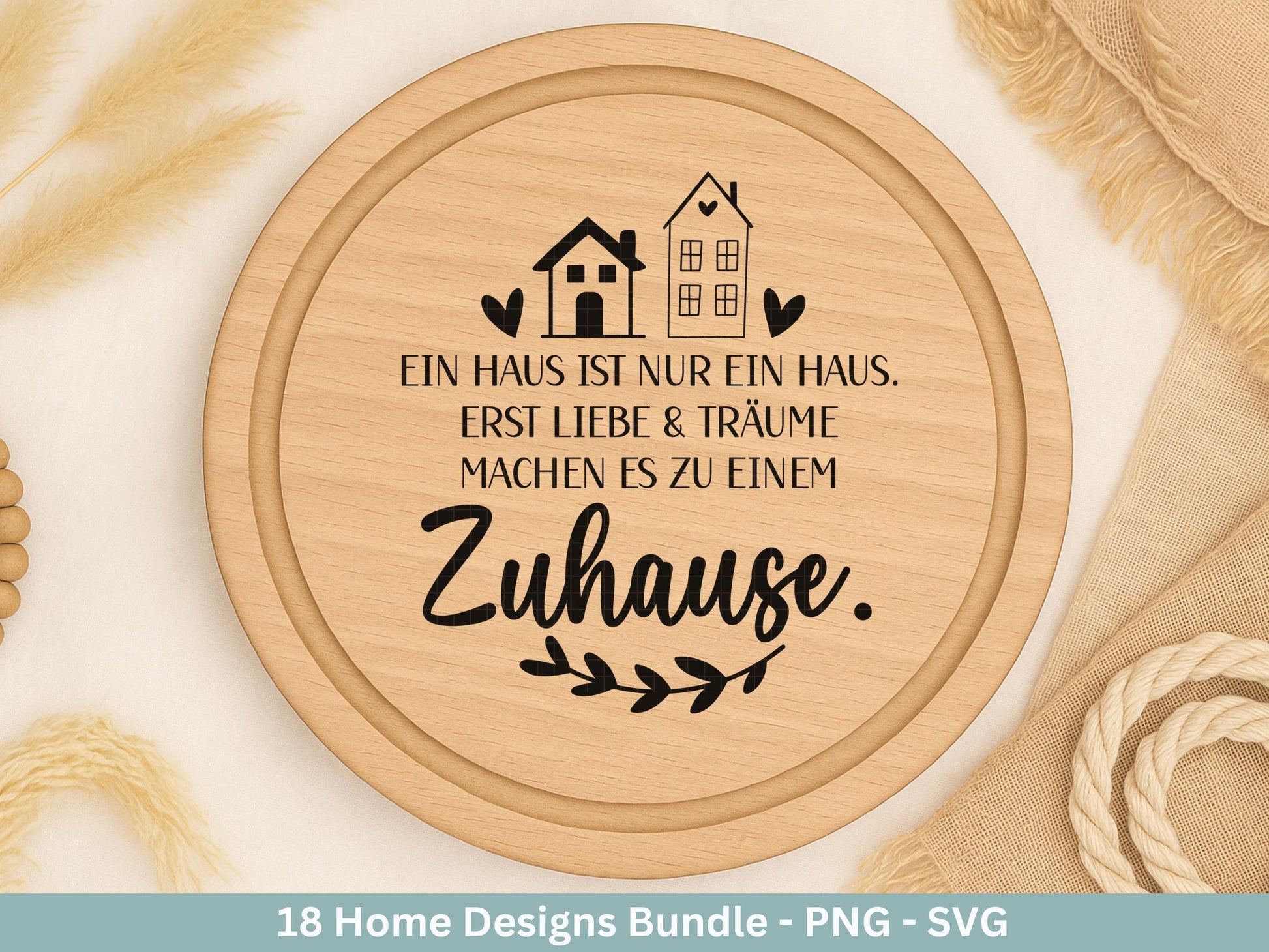 Plotterdatei Einzug svg - Home Zuhause Schriftzug Sprüche svg - Einzugsgeschenk - Umzug Svg - Haus Laserdatei Geschenk - Cricut Home Svg