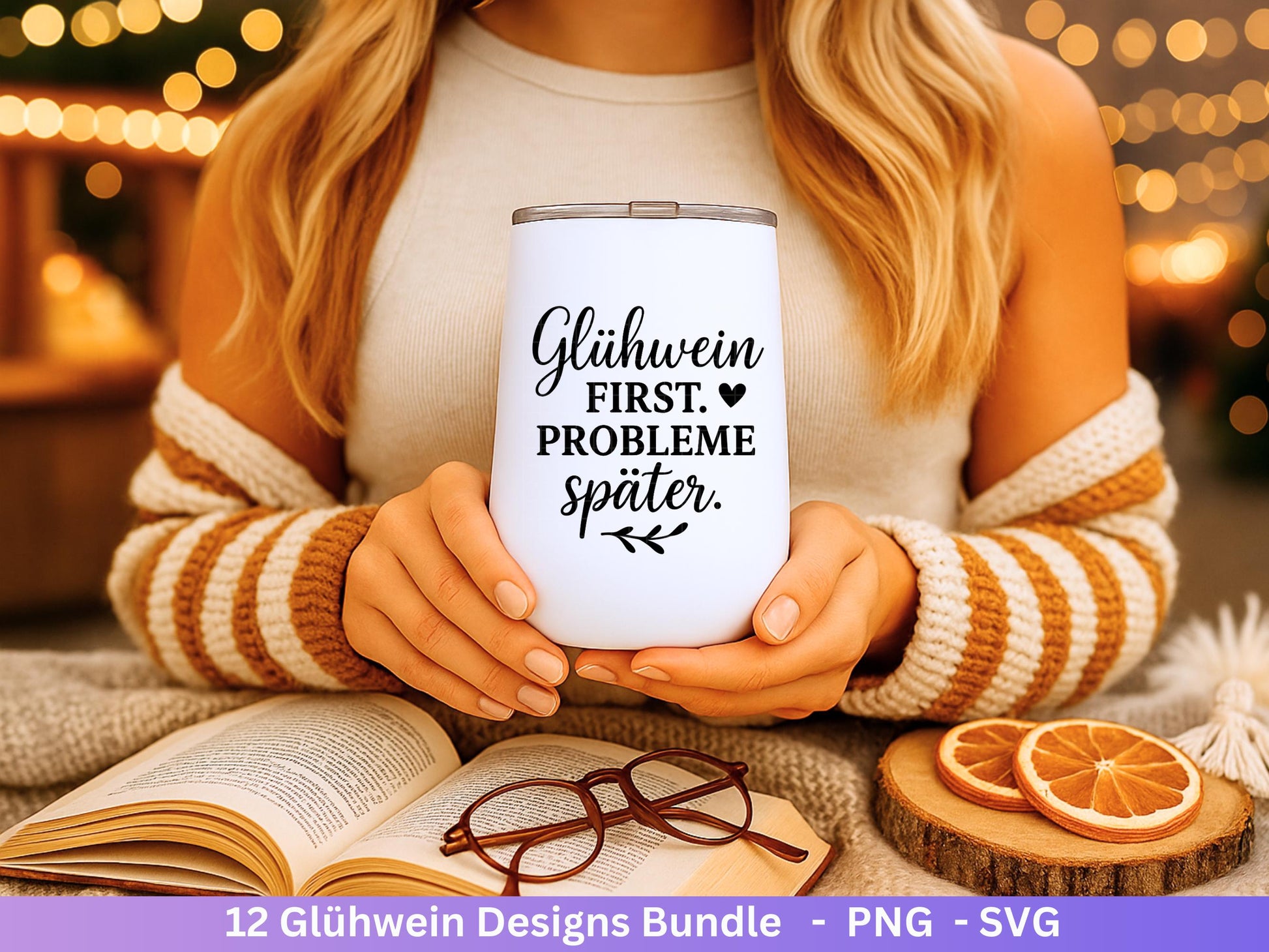 Plotterdatei Glühwein - Glühwein Svg Tassen Sprüche - Wein Svg - Plotterdatei Weihnachten - Laserdatei Glühwein - Cricut Weihnachten Svg Png