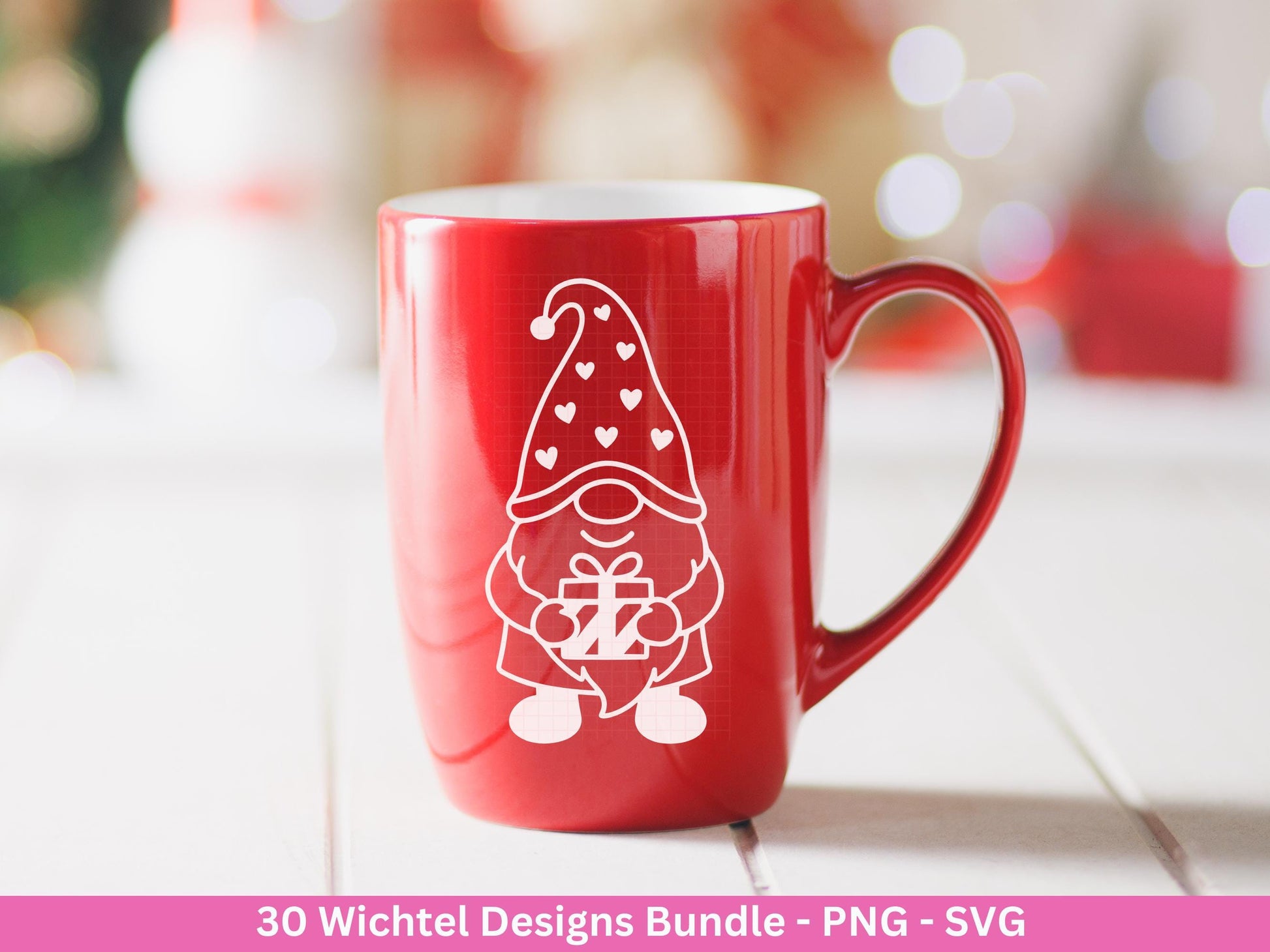 Plotterdatei Wichtel - Gnom Bundle SVG - Kleine Zwerge SVG - Weihnachts-Wichtel - Laserdatei Wichtel - Weihnachten SVG - Weihnachts-Shirt