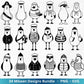 Plotterdatei Möwe - Moin Seemann - Möwe Svg - Maritime Svg - Sommer Plotterdatei - Clip Art Möwe - Seefahrt - Laserdatei Möwe - Urlaub Svg