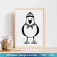 Plotterdatei Möwe - Moin Seemann - Möwe Svg - Maritime Svg - Sommer Plotterdatei - Clip Art Möwe - Seefahrt - Laserdatei Möwe - Urlaub Svg