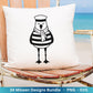 Plotterdatei Möwe - Moin Seemann - Möwe Svg - Maritime Svg - Sommer Plotterdatei - Clip Art Möwe - Seefahrt - Laserdatei Möwe - Urlaub Svg
