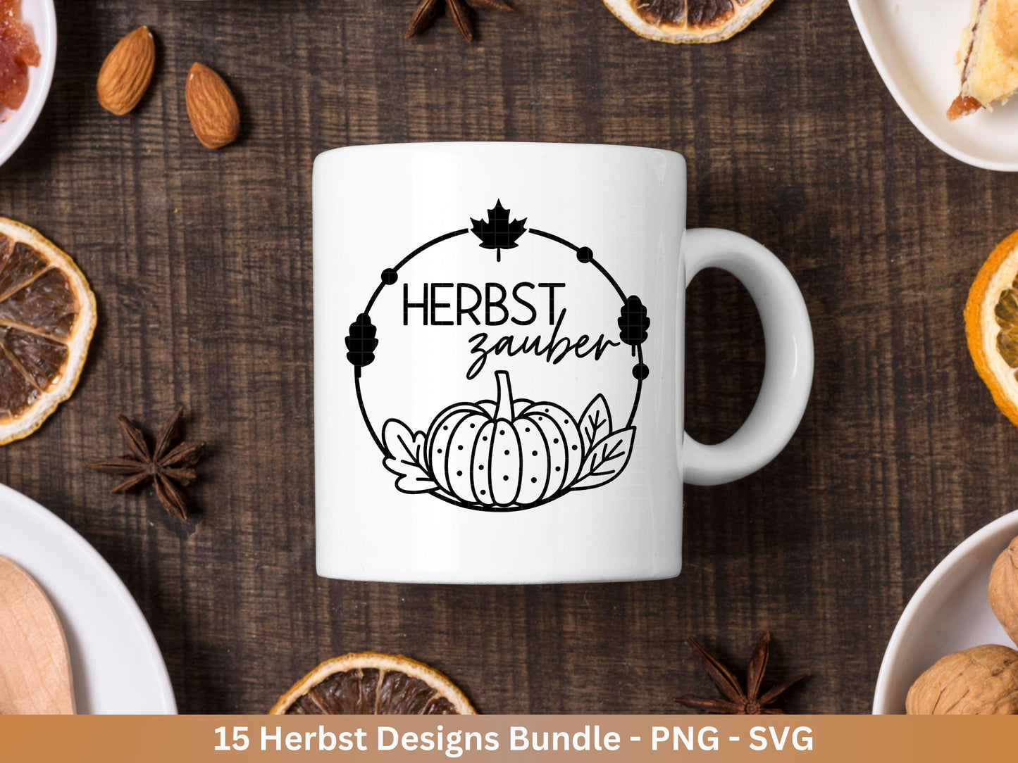 Plotterdatei Herbst - Herbst svg - Herbstkranz - Herbstzauber svg - Laserdatei Herbst - Kürbis svg - Igel svg - Pilz svg - Herbstsprüche Svg