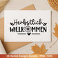 Plotterdatei Herbst - Herbst svg - Herbstkranz - Herbst Herz svg - Laserdatei Herbst - Kürbis svg - Igel svg - Pilz svg - Herbstsprüche Svg