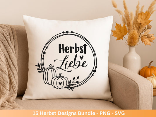 Plotterdatei Herbst - Herbst svg - Herbstkranz - Herbstzauber svg - Laserdatei Herbst - Kürbis svg - Igel svg - Pilz svg - Herbstsprüche Svg