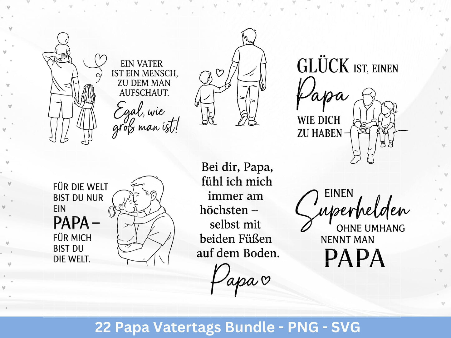Deutsche Plotterdatei Papa- Vatertagsgeschenk - Papa svg - Deutsche Sprüche Svg - Familie Svg - Cricut svg - Laserdatei Papa - Geschenk Papa