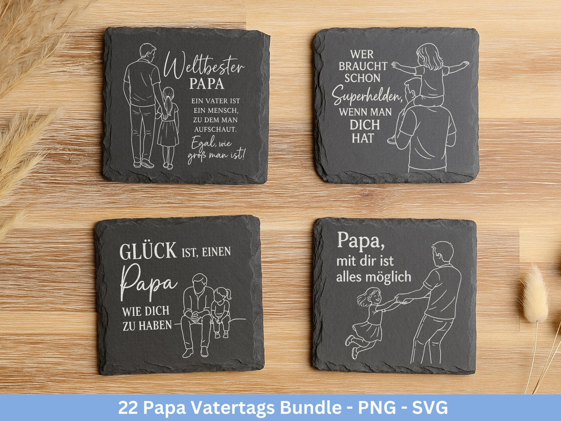 Deutsche Plotterdatei Papa- Vatertagsgeschenk - Papa svg - Deutsche Sprüche Svg - Familie Svg - Cricut svg - Laserdatei Papa - Geschenk Papa