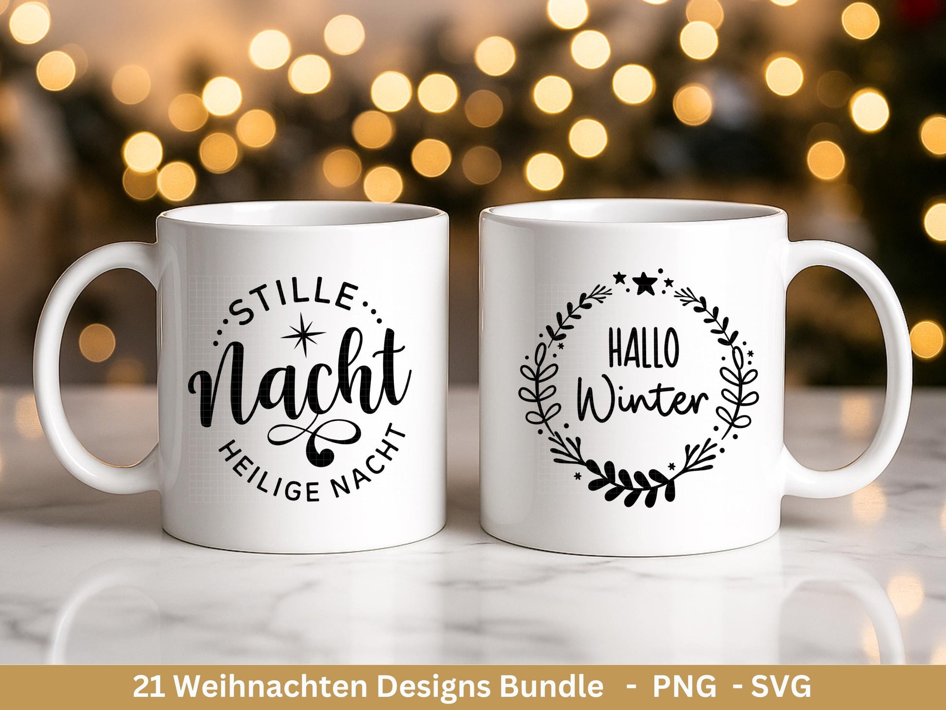 Plotterdatei Weihnachten Svg , Weihnachtshäuser Svg - Weihnachten Laserdatei - Home Svg - Cricut Svg - Winter Svg deutsch - Weihnachtsdeko