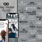 130 Instagram Story Sticker – Deutsch | Alltag | Kaffee | Humor | Home | Storysticker Daily | Basic | Kalligraphie | Guten Morgen | Sprüche