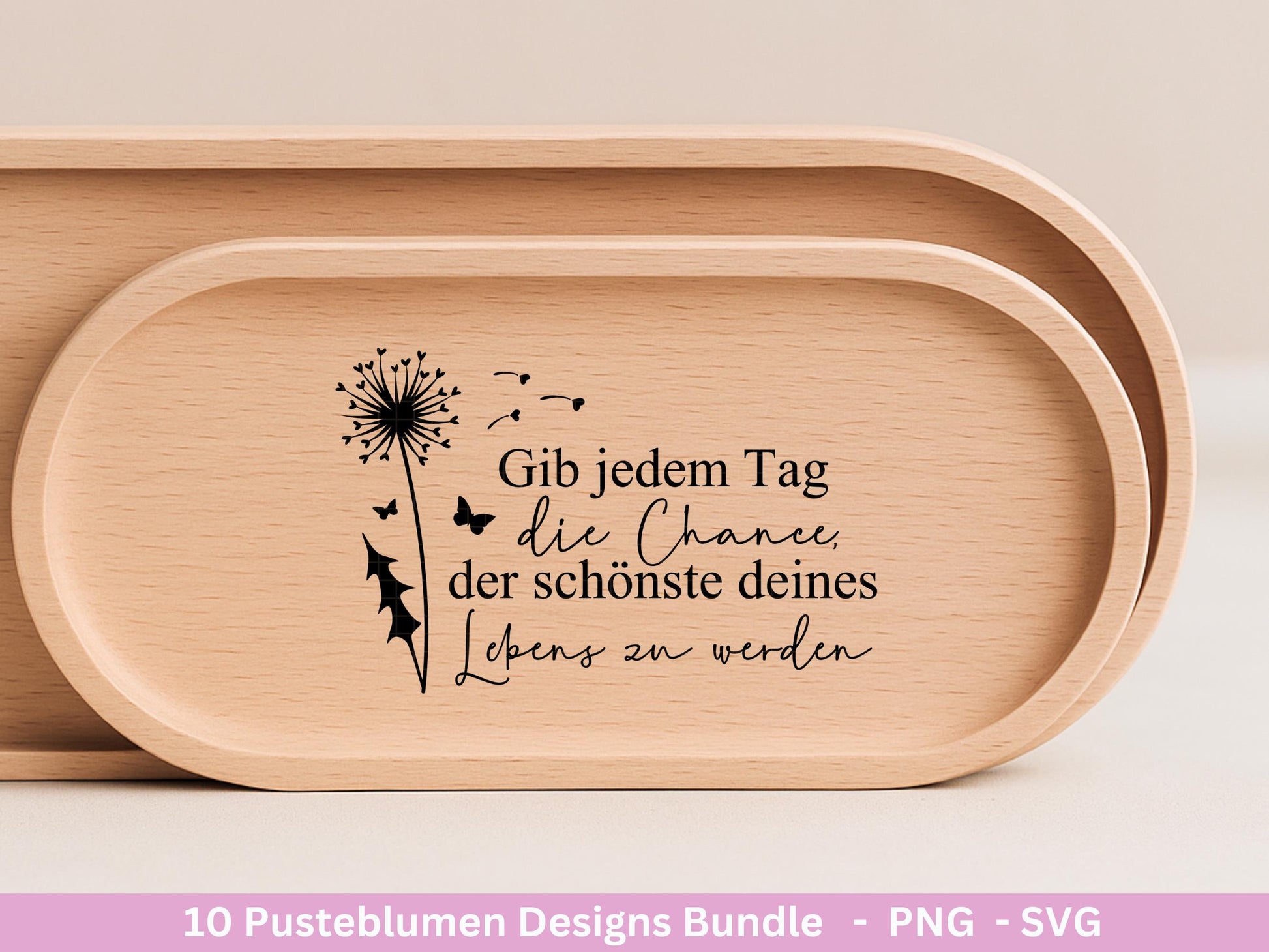 Pusteblumen Plotterdatei - Pusteblumen Svg - Deutsche Sprüche - Motivierende Sprüche Svg -Freundschaft Laserdatei - Cricut Silhouette Studio
