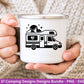 XXL Plotterdatei Camping Svg Wohnwagen Svg , Plotterdatei Camper Bundle , Camping Sprüche, Cricut Svg , Campingwagen - Laserdatei Svg Datei