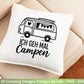 Deutsche Plotterdatei Camping Svg Wohnwagen Svg , Plotterdatei Camper, Camping Sprüche , Camping Wohnmobil , Laserdatei Zuhause Svg - Camper