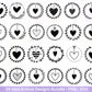 Plotterdatei Blumenkranz - Kränze SVG Bundle - Herz Svg - Plotterdatei Herzen - Herz Svg Datei - Laserdatei Kranz - Hochzeit Svg - Liebe Svg